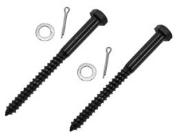 6" Lag bolt kit, 2 bolts, washers and cotter pins , Stainless Steel (kit)